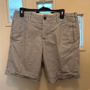 Abercrombie & Fitch Men's blue  Pinstripe Shorts